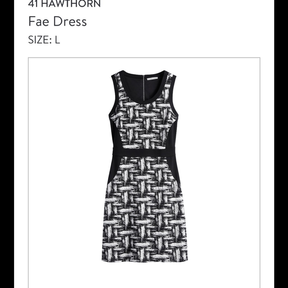 41 Hawthorne Black and White Dress